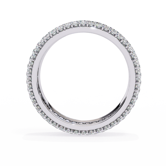 10K White Gold Lab Grown Diamond Eternity Band 1.81 ctw DAB-111
