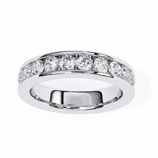 18K White Gold Lab Grown Diamond Stackable Band 1.01 ctw DAB-105