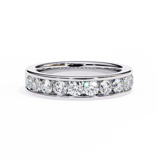 18K White Gold Lab Grown Diamond Stackable Band 1.01 ctw DAB-105