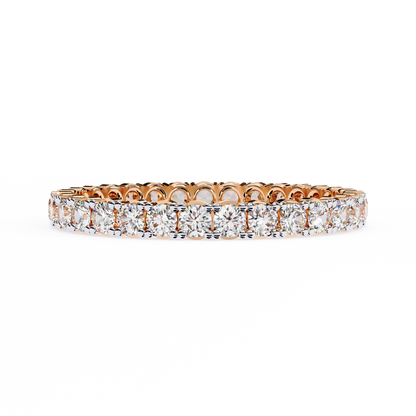 14K Rose Gold Lab Grown Diamond Eternity Band 0.99 ctw DAB-114