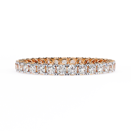 10K Rose Gold Lab Grown Diamond Eternity Band 0.99 ctw DAB-114