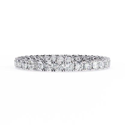 10K White Gold Lab Grown Diamond Eternity Band 0.99 ctw DAB-114