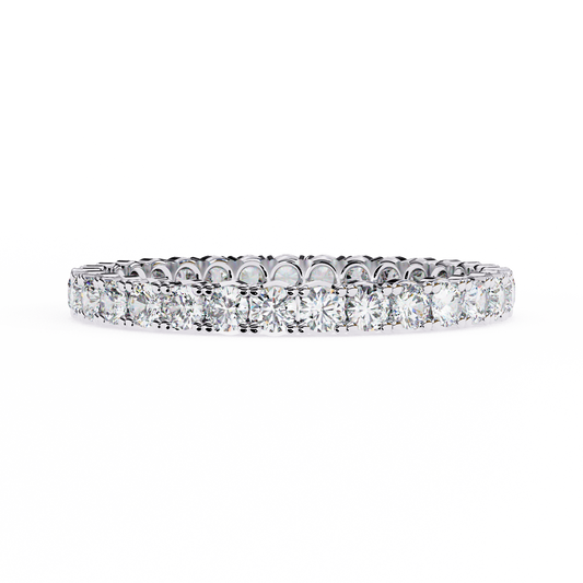 18K White Gold Lab Grown Diamond Eternity Band 0.99 ctw DAB-114