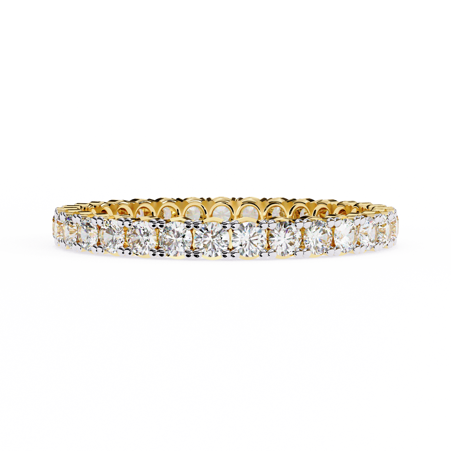 10K Yellow Gold Lab Grown Diamond Eternity Band 0.99 ctw DAB-114