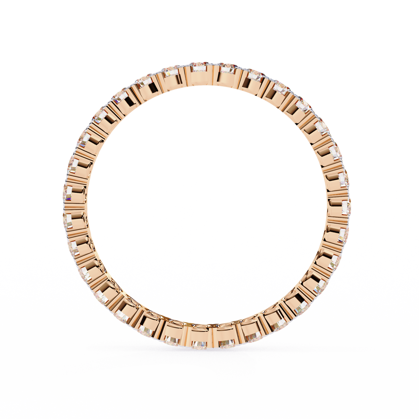 14K Rose Gold Lab Grown Diamond Eternity Band 0.99 ctw DAB-114