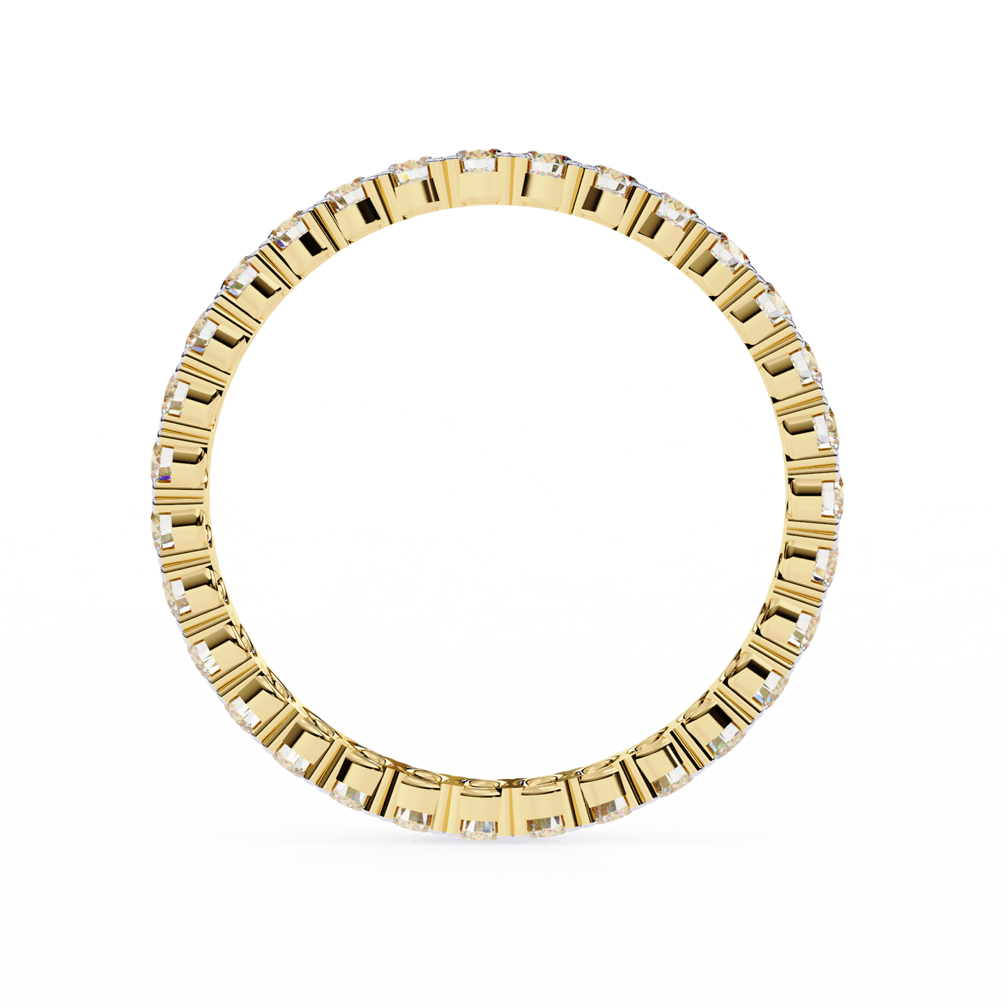10K Yellow Gold Lab Grown Diamond Eternity Band 0.99 ctw DAB-114