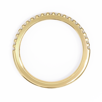 10K Yellow Gold Lab Grown Diamond Stackable Band 0.22 ctw DAB-108