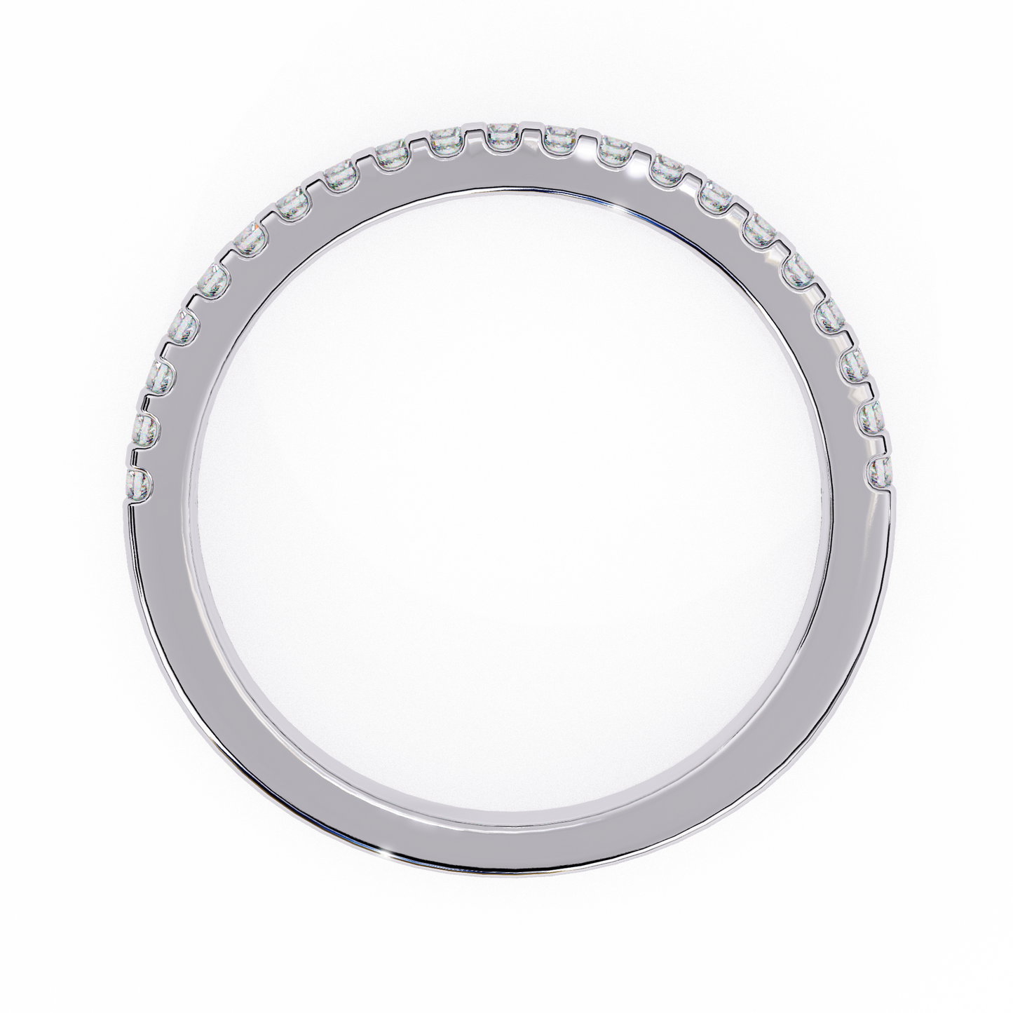 10K White Gold Lab Grown Diamond Stackable Band 0.22 ctw DAB-108