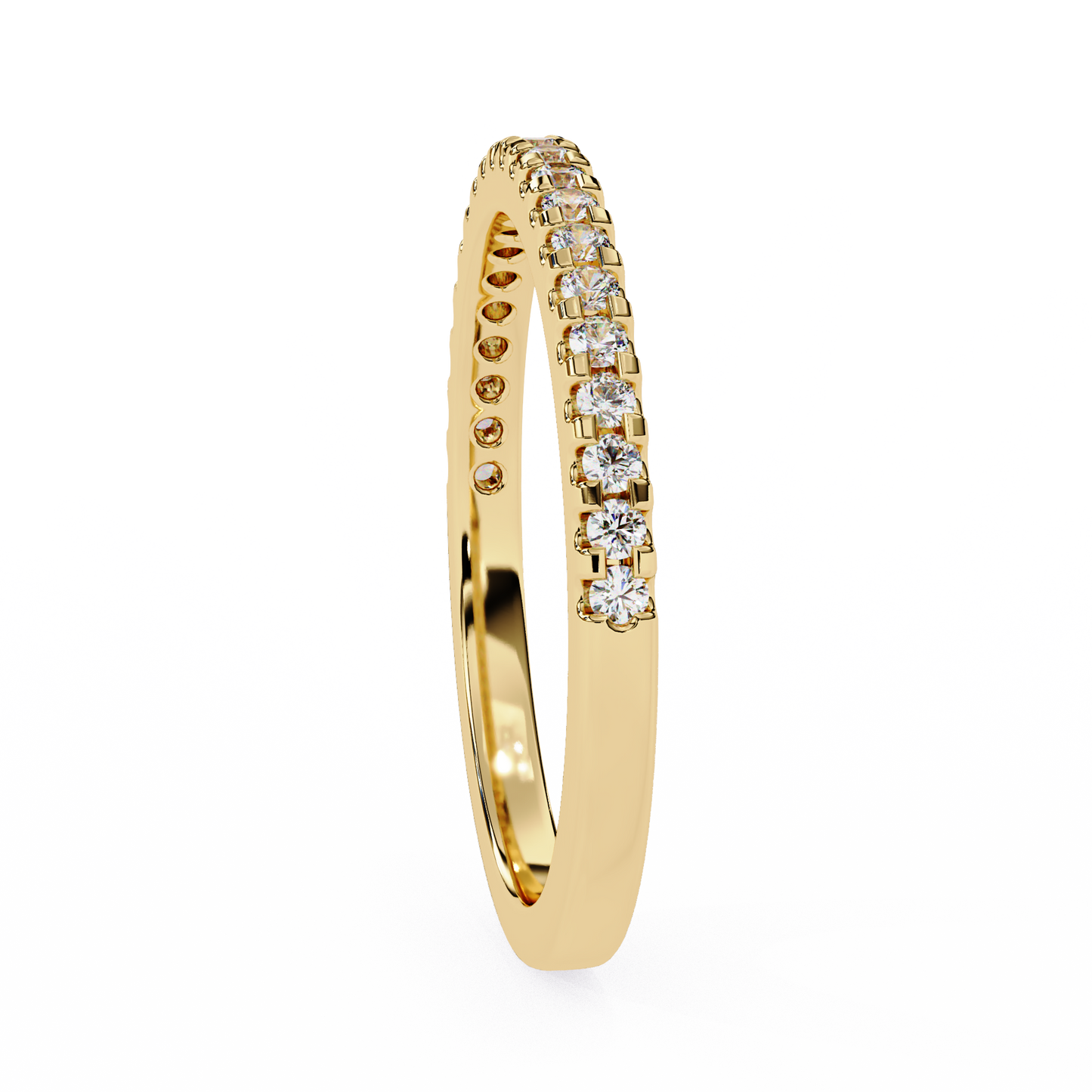 10K Yellow Gold Lab Grown Diamond Stackable Band 0.22 ctw DAB-108