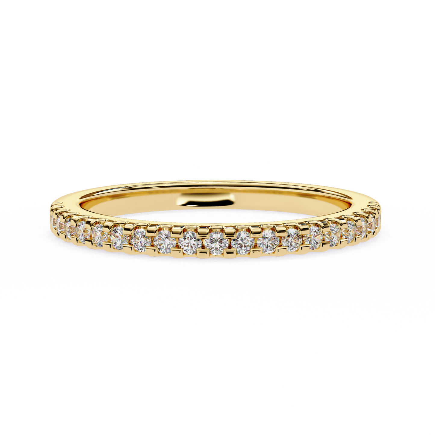 10K Yellow Gold Lab Grown Diamond Stackable Band 0.22 ctw DAB-108