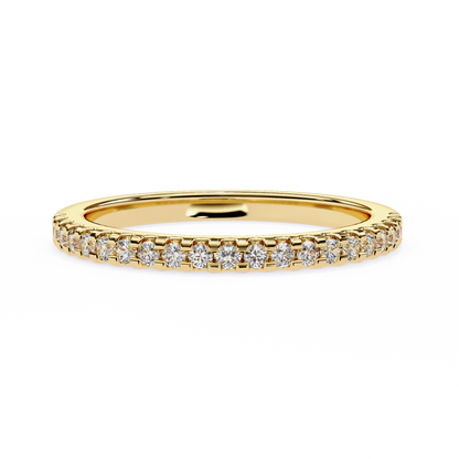 10K Yellow Gold Lab Grown Diamond Stackable Band 0.22 ctw DAB-108