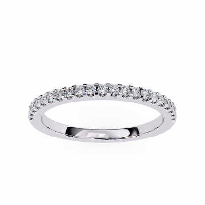 10K White Gold Lab Grown Diamond Stackable Band 0.22 ctw DAB-108