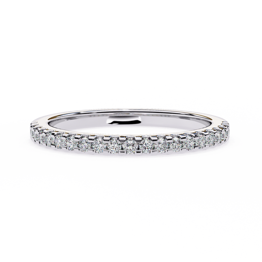 18K White Gold Lab Grown Diamond Stackable Band 0.22 ctw DAB-108