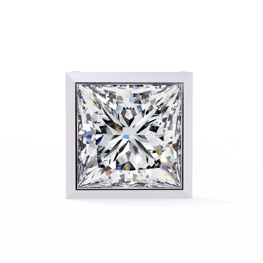 18K White Gold Lab Grown Diamond Solitaire Stud Earrings 1.75 ctw DAE-127