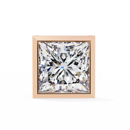 10K Rose Gold Lab Grown Diamond Solitaire Stud Earrings 1.75 ctw DAE-127
