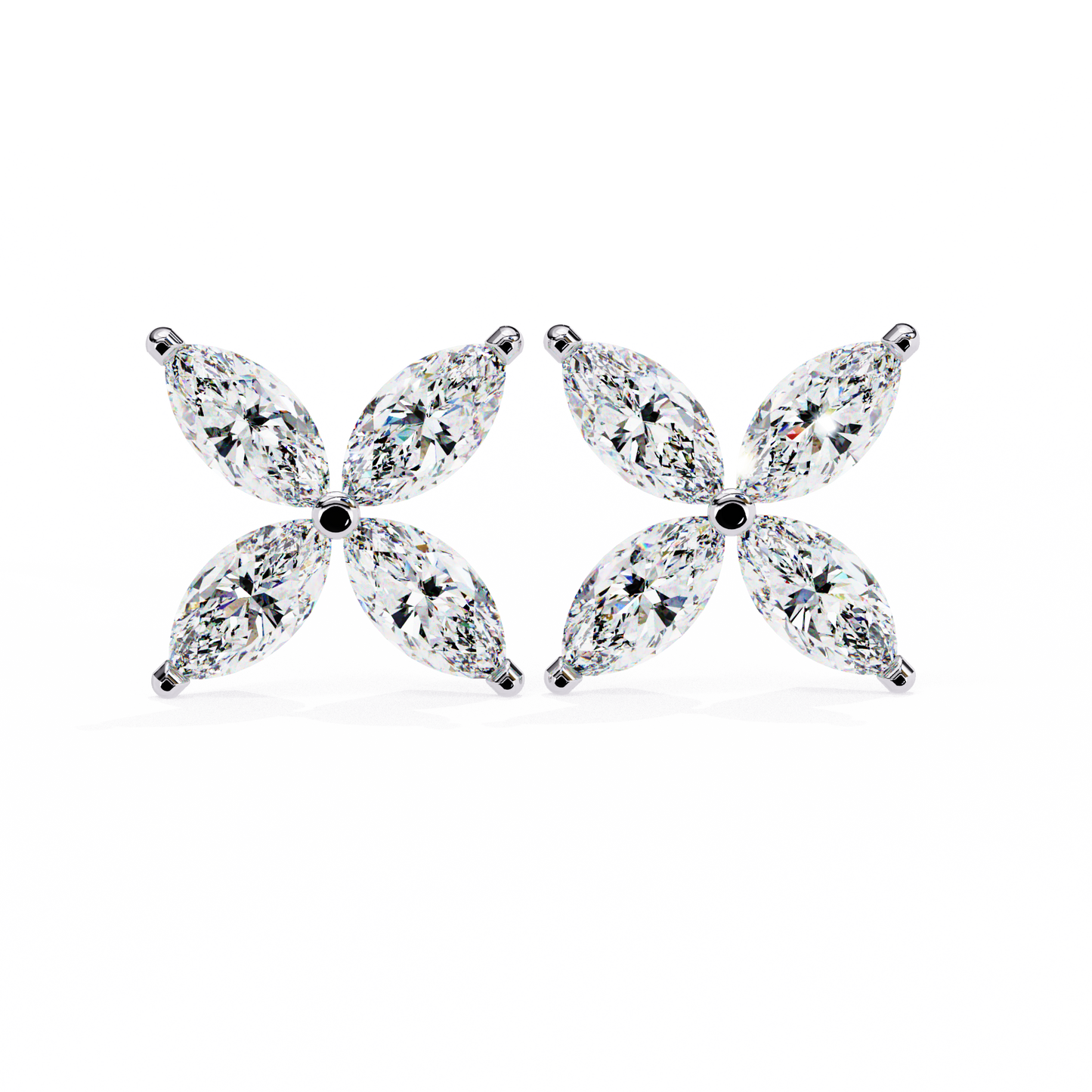 10K Rose Gold Lab Grown Diamond Fashion Stud Earrings 0.88 ctw DAE-171