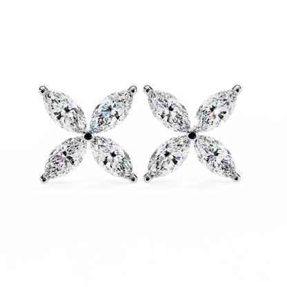10K Rose Gold Lab Grown Diamond Fashion Stud Earrings 0.88 ctw DAE-171