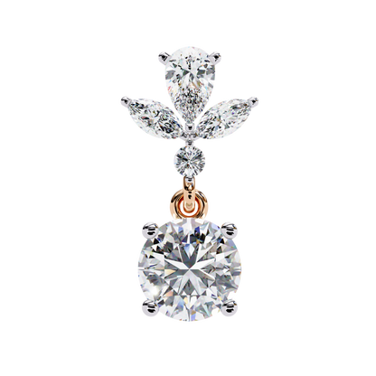 10K Rose Gold Lab Grown Diamond Drop Earrings 1.17 ctw DAE-164