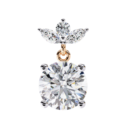 10K Rose Gold Lab Grown Diamond Drop Earrings 2.00 ctw DAE-163
