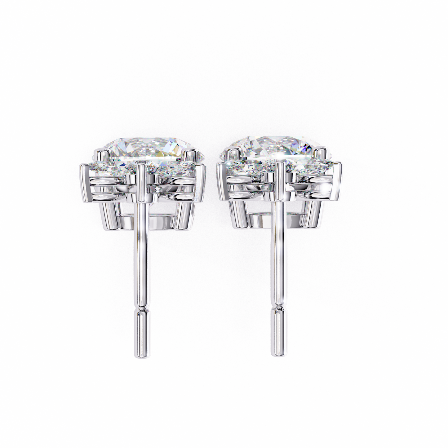 10K White Gold Lab Grown Diamond Drop Earrings 2.00 ctw DAE-163