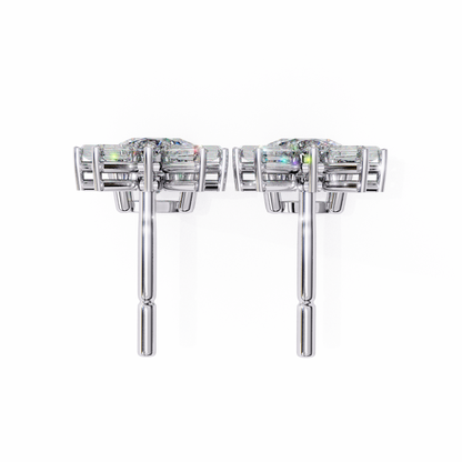 14K White Gold Lab Grown Diamond Drop Earrings 0.87 ctw DAE-162
