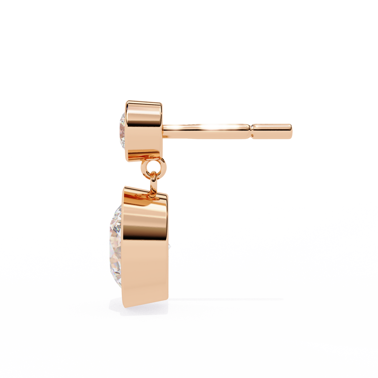 10K Rose Gold Lab Grown Diamond Drop Earrings 1.82 ctw DAE-160