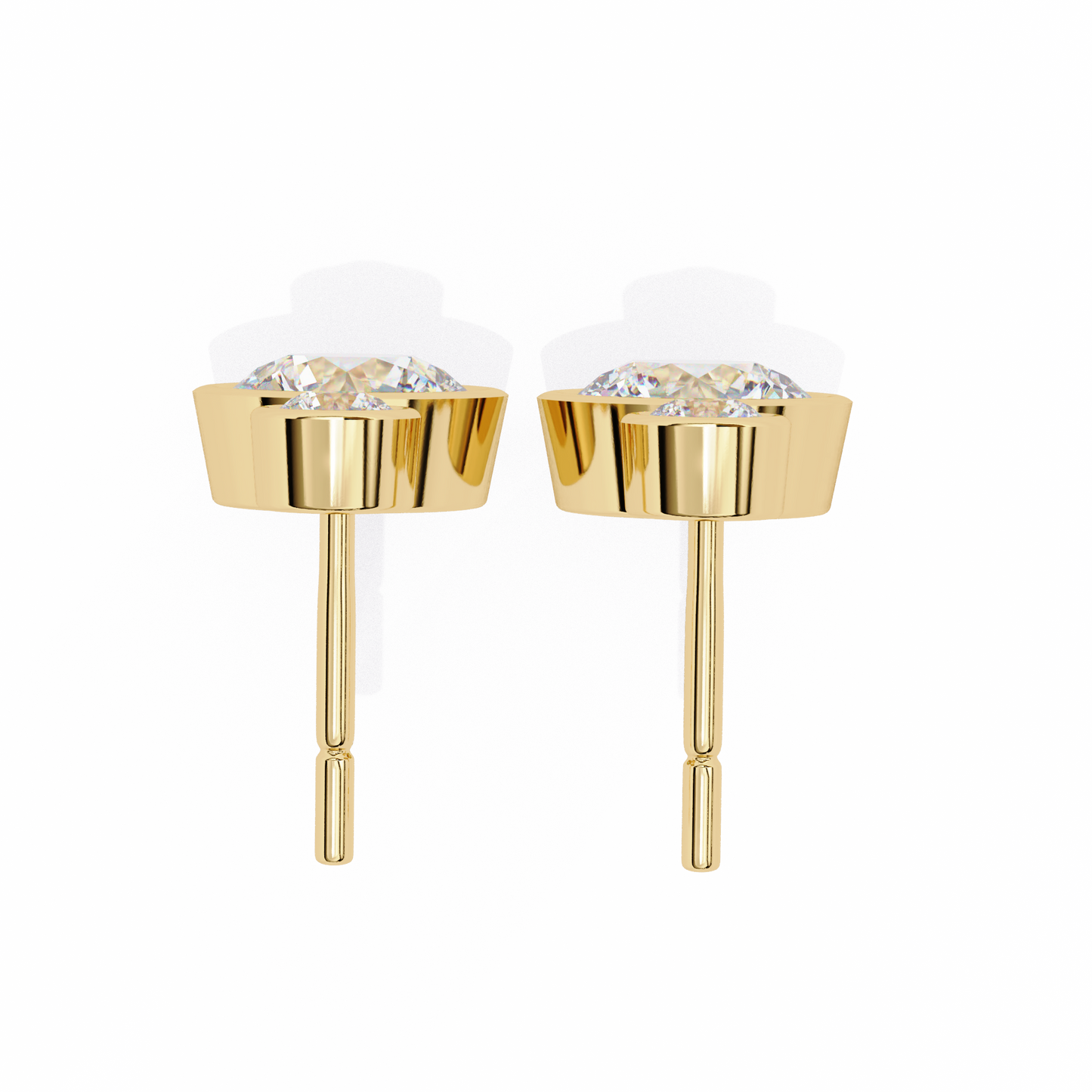 18K Yellow Gold Lab Grown Diamond Drop Earrings 1.82 ctw DAE-160