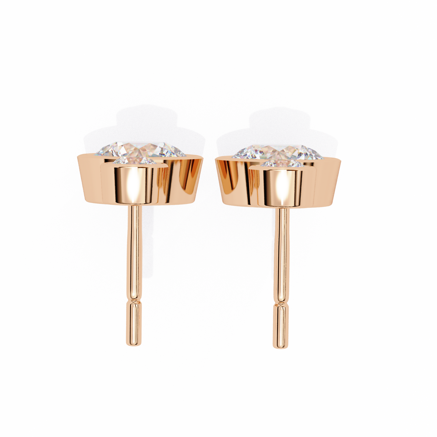 10K Rose Gold Lab Grown Diamond Drop Earrings 1.82 ctw DAE-160