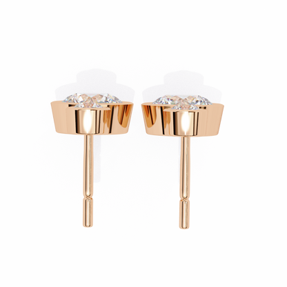 10K Rose Gold Lab Grown Diamond Drop Earrings 1.82 ctw DAE-160