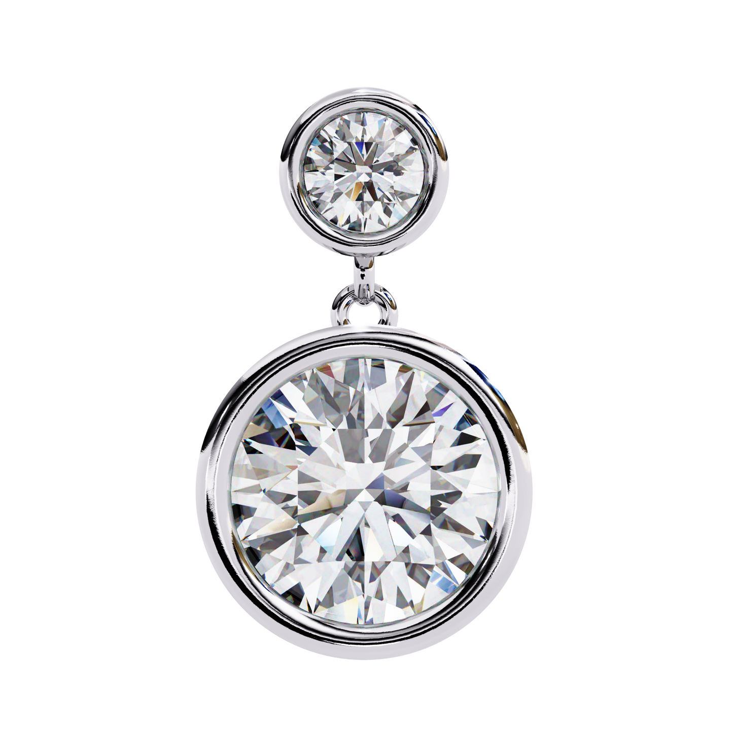 18K White Gold Lab Grown Diamond Drop Earrings 1.82 ctw DAE-160
