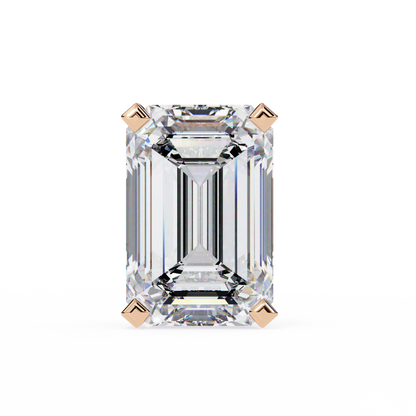 10K Rose Gold Lab Grown Diamond Solitaire Stud Earrings 2.39 ctw DAE-121