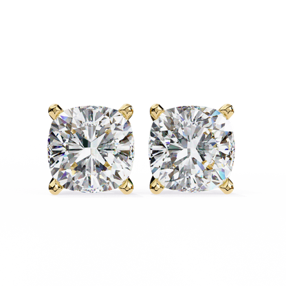 14K Yellow Gold Lab Grown Diamond Solitaire Stud Earrings 2.33 ctw DAE-119