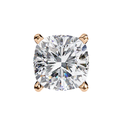18K Rose Gold Lab Grown Diamond Solitaire Stud Earrings 2.33 ctw DAE-119