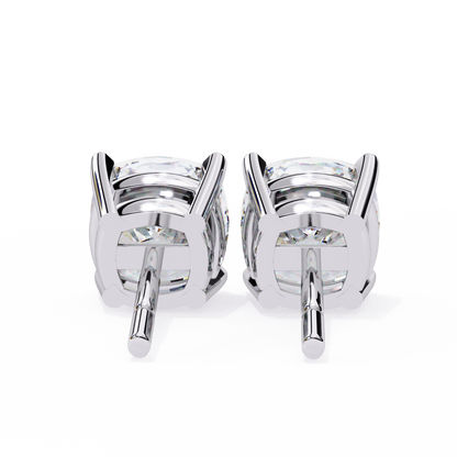 14K White Gold Lab Grown Diamond Solitaire Stud Earrings 2.33 ctw DAE-119