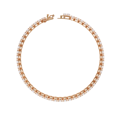 18K Rose Gold Lab Grown Diamond Tennis Bracelet 6.50 ctw DABR-100