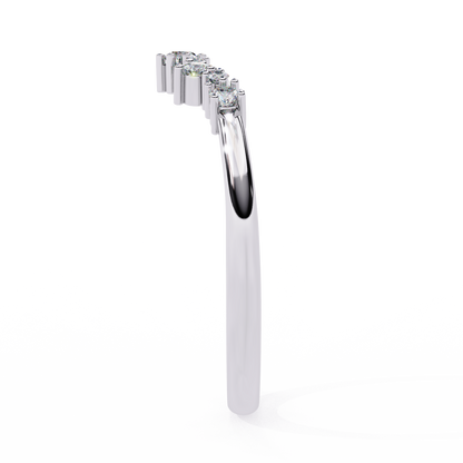 10K White Gold Lab Grown Diamond Stackable Band 0.25 ctw DAB-107