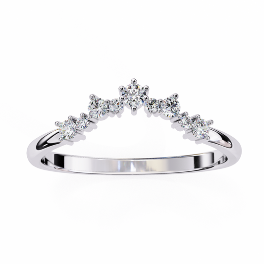 18K White Gold Lab Grown Diamond Stackable Band 0.25 ctw DAB-107