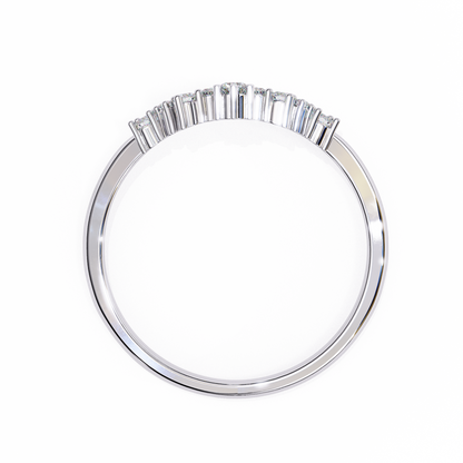 10K White Gold Lab Grown Diamond Stackable Band 0.25 ctw DAB-107