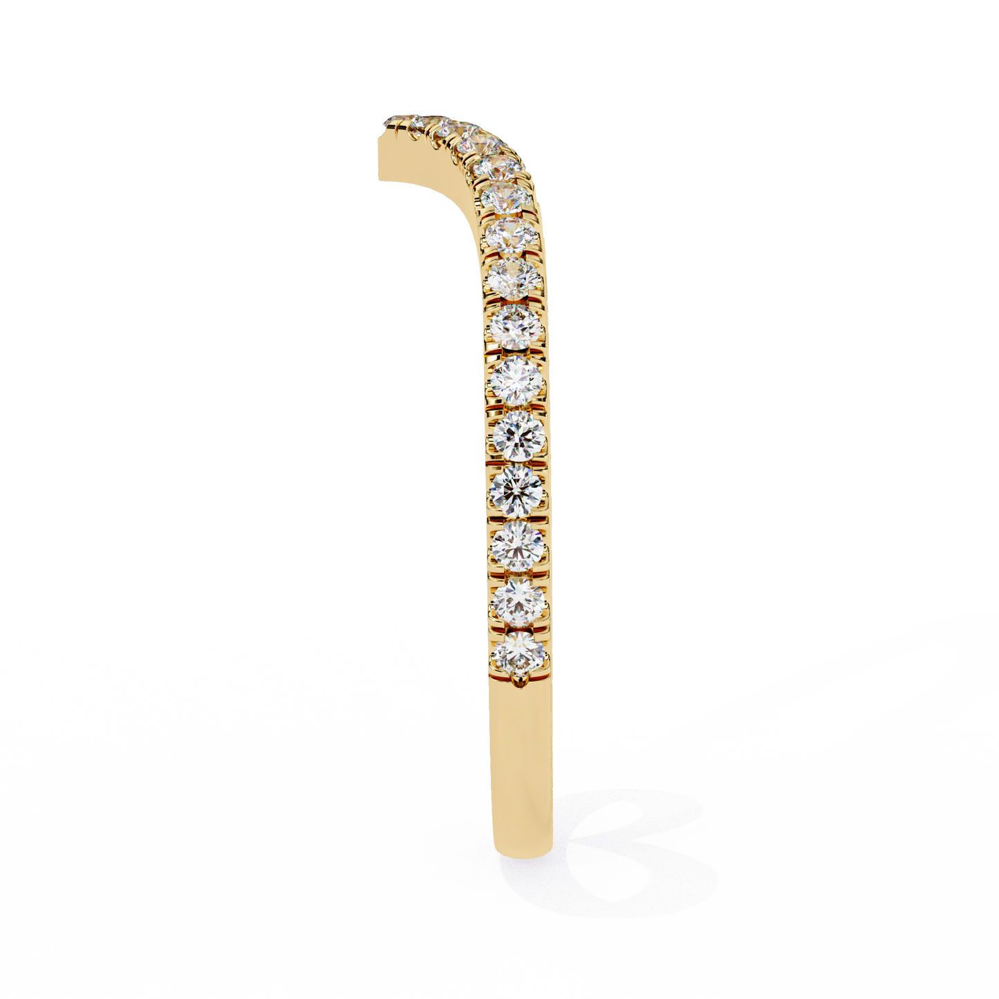 18K Yellow Gold Lab Grown Diamond Stackable Band 0.24 ctw DAB-101