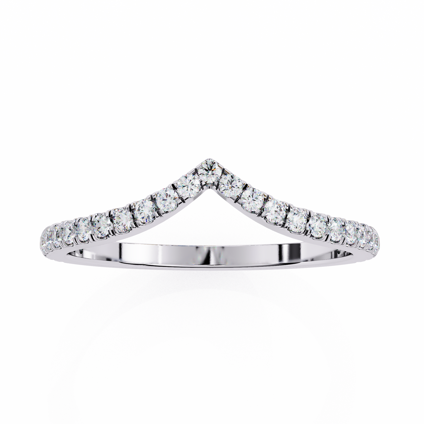 10K White Gold Lab Grown Diamond Stackable Band 0.24 ctw DAB-101