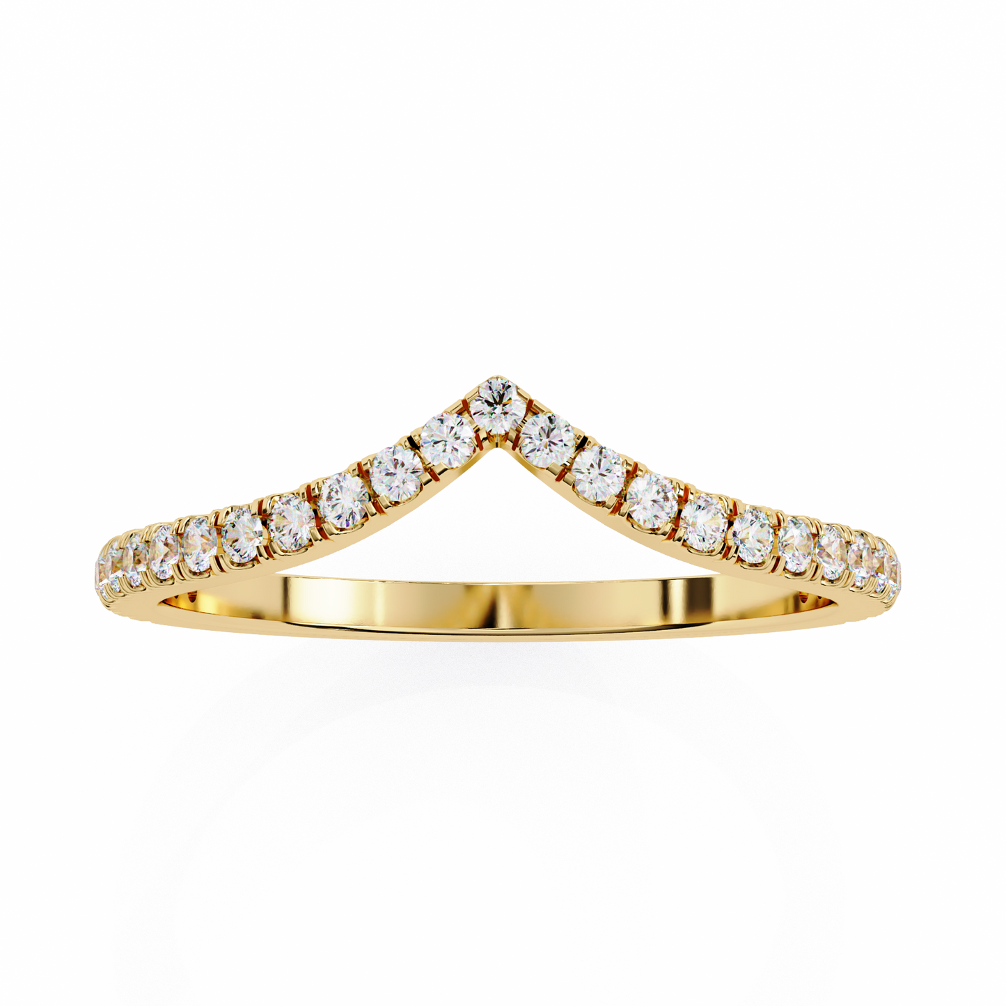18K Yellow Gold Lab Grown Diamond Stackable Band 0.24 ctw DAB-101