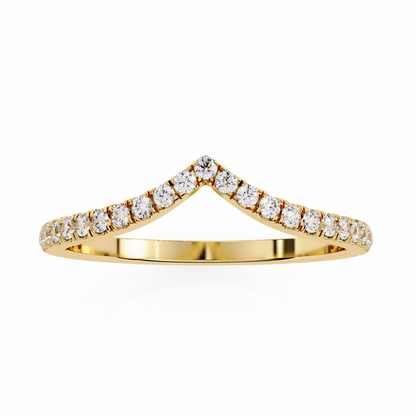 18K Yellow Gold Lab Grown Diamond Stackable Band 0.24 ctw DAB-101