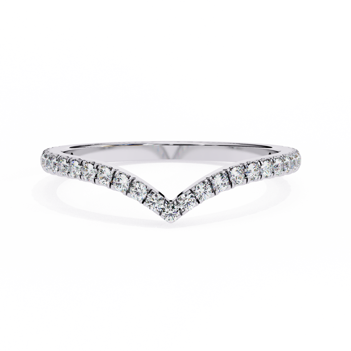 10K White Gold Lab Grown Diamond Stackable Band 0.24 ctw DAB-101
