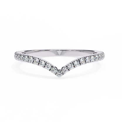 10K White Gold Lab Grown Diamond Stackable Band 0.24 ctw DAB-101