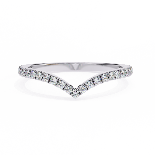 14K White Gold Lab Grown Diamond Stackable Band 0.24 ctw DAB-101