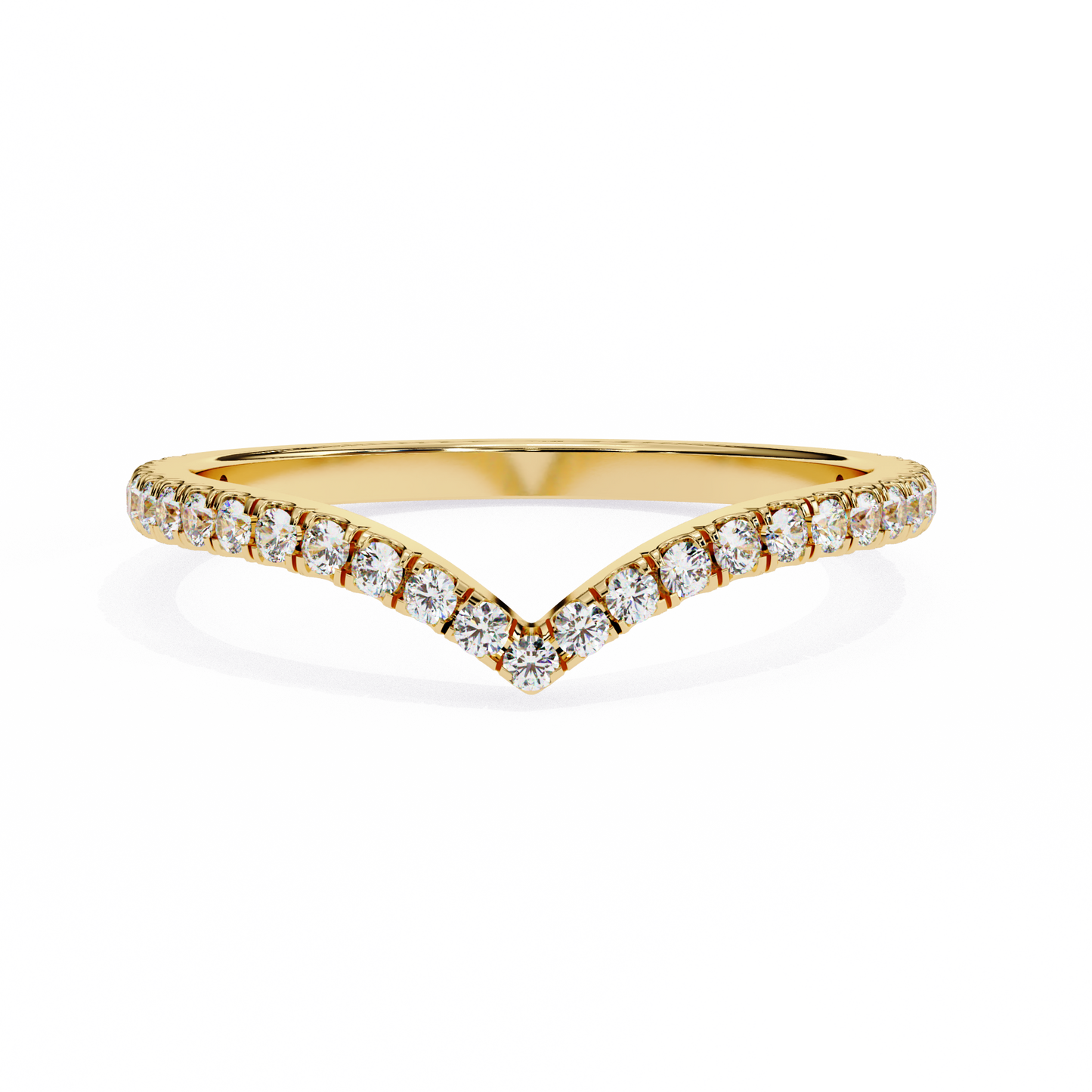 18K Yellow Gold Lab Grown Diamond Stackable Band 0.24 ctw DAB-101
