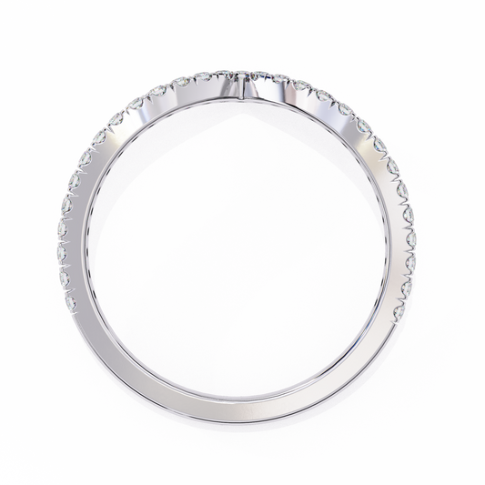 18K White Gold Lab Grown Diamond Stackable Band 0.24 ctw DAB-101