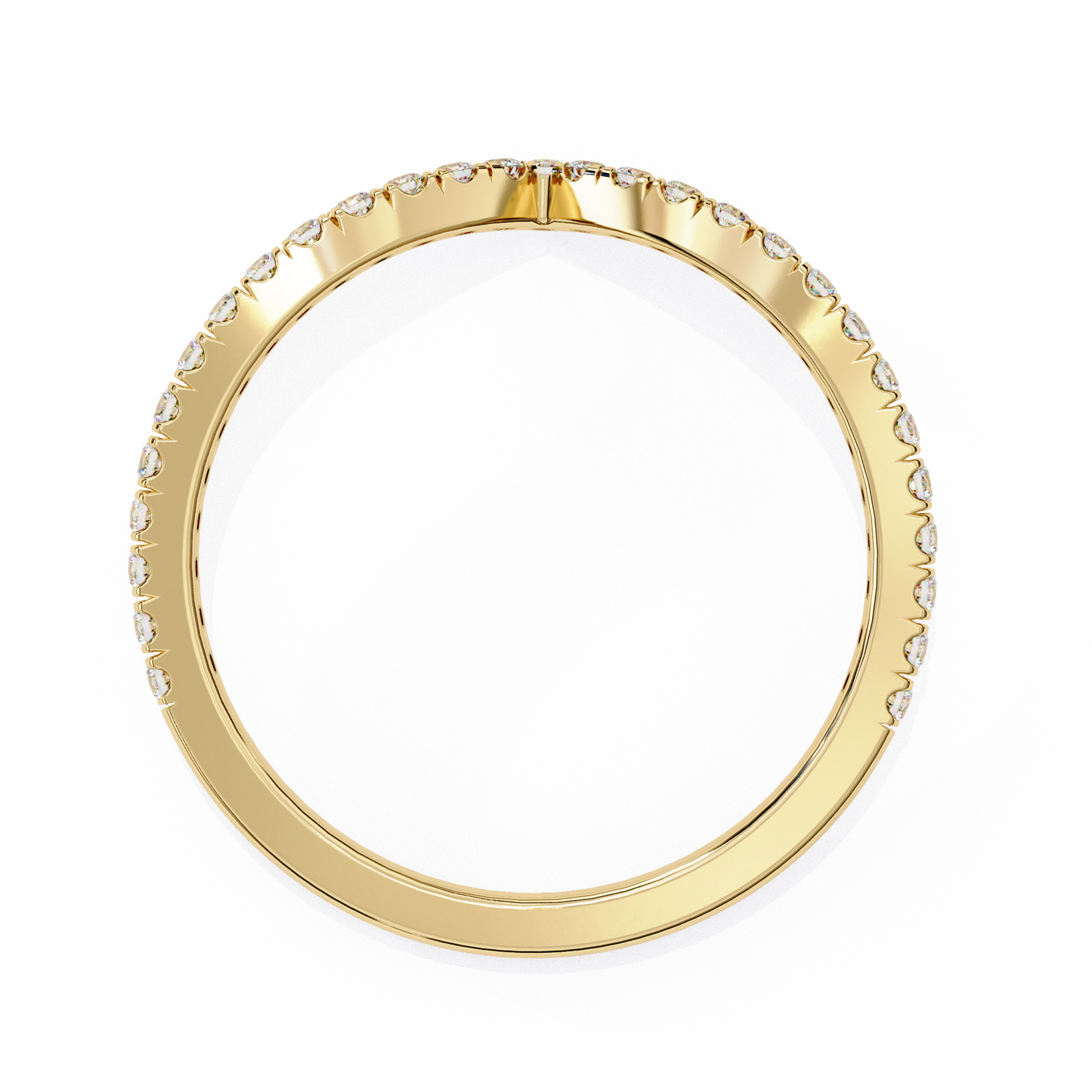 18K Yellow Gold Lab Grown Diamond Stackable Band 0.24 ctw DAB-101