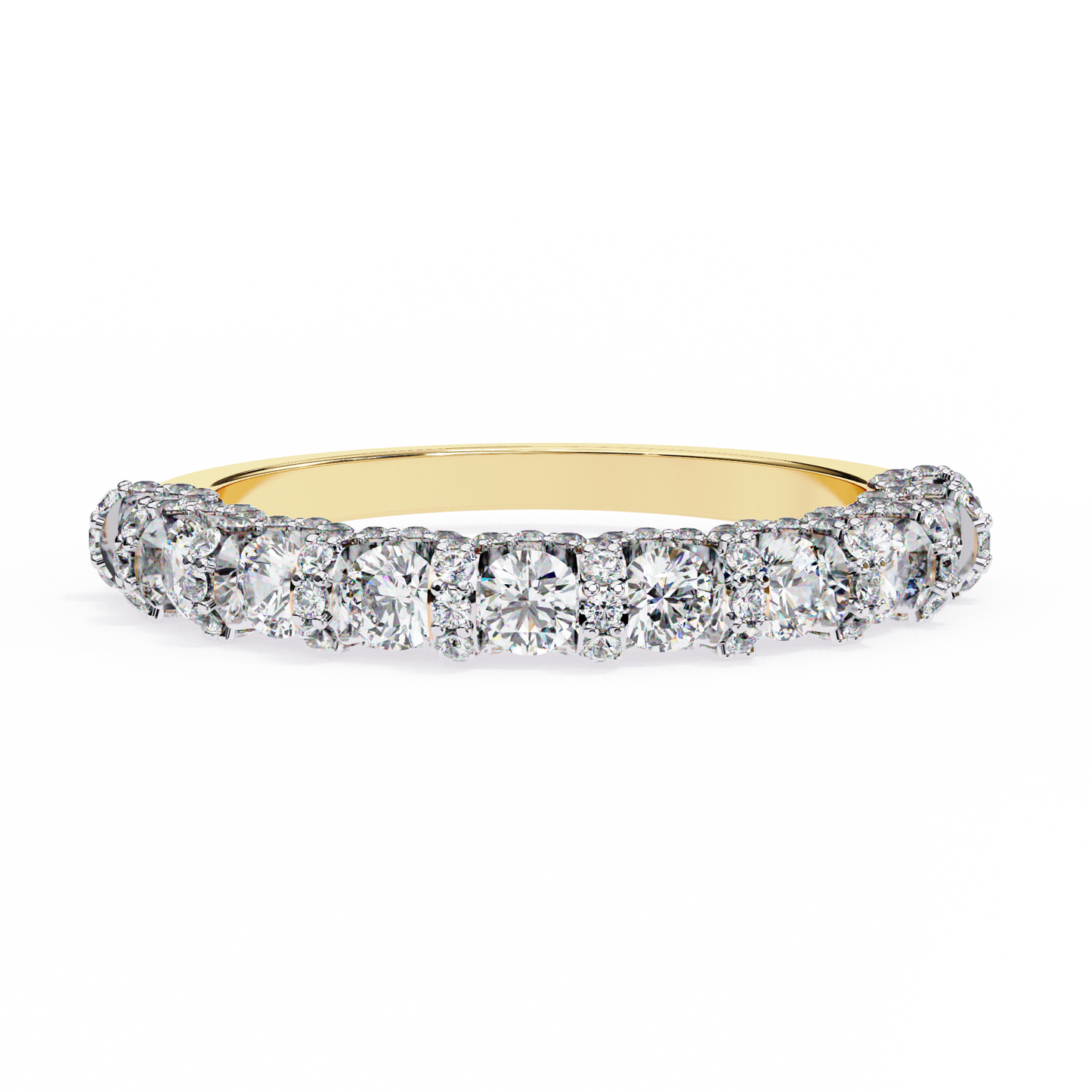 14K Yellow Gold Lab Grown Diamond Stackable Band 0.60 ctw DAB-103
