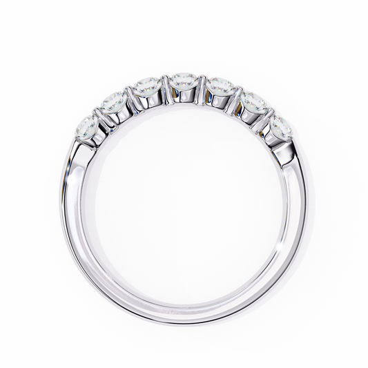 18K White Gold Lab Grown Diamond Stackable Band 0.52 ctw DAB-110